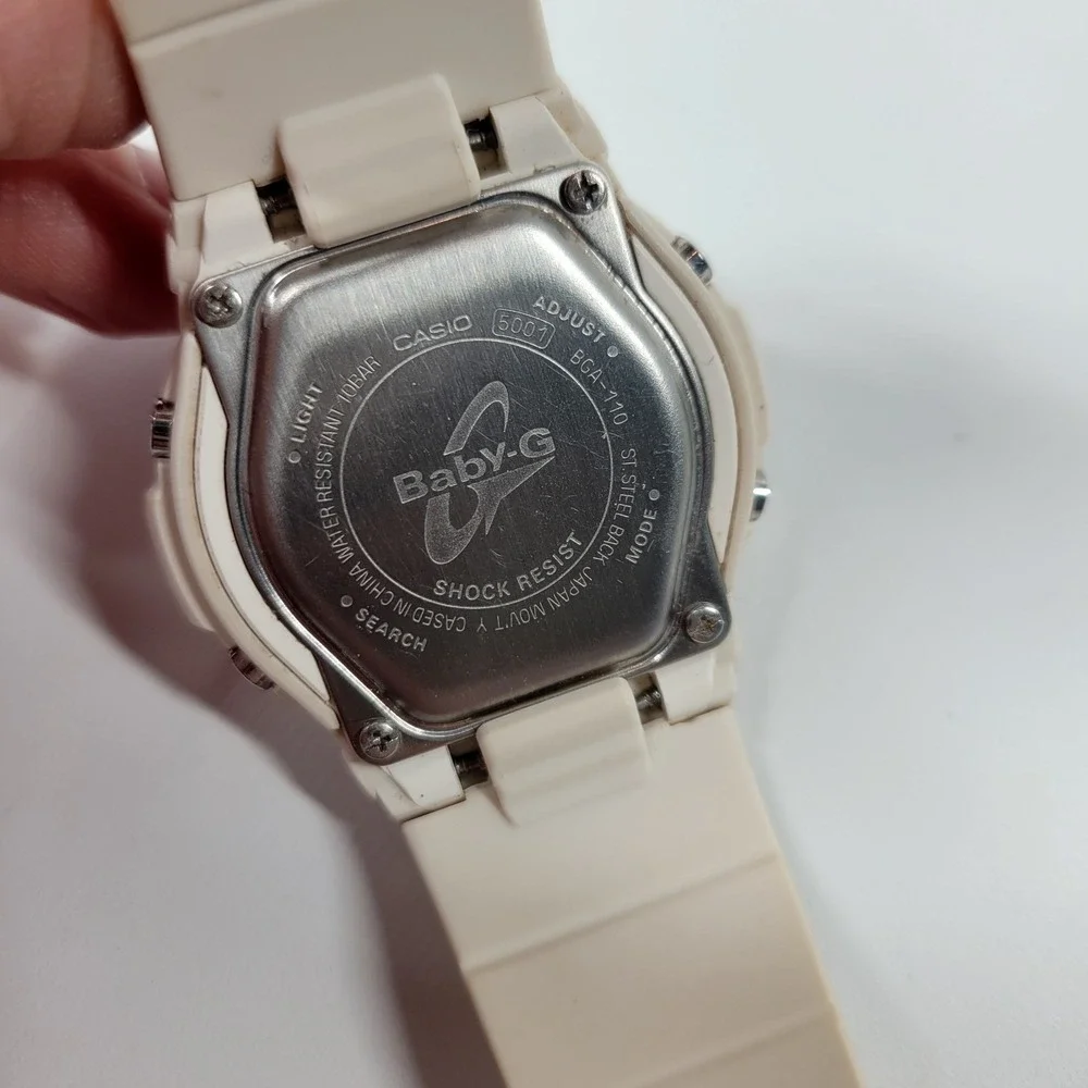 Casio Baby G 5001 White Wrist Watch Unisex New Batteries!